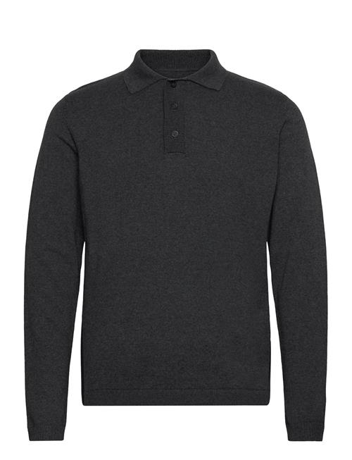 Knittet L/S Polo Lindbergh Grey