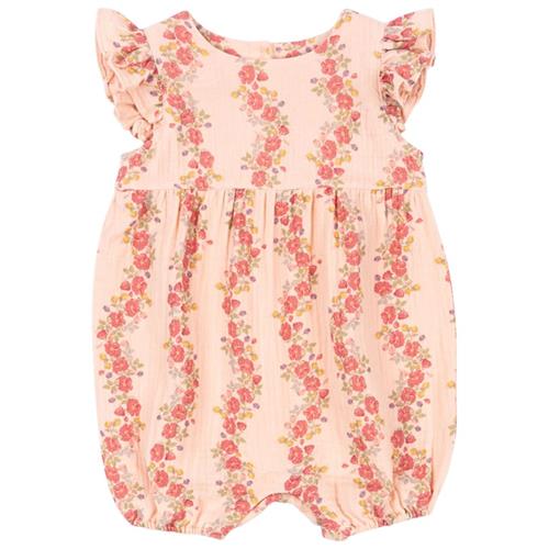 Konges Sløjd GOTS Coco Frill Romper Floria Pink | Lyserød | 3 months