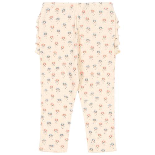 Konges Sløjd GOTS Sui Frill Leggings Pipa Petite 12 months  Creme  12 måneder  kvinde
