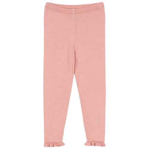 Konges Sløjd GOTS Cypres Strikkede Leggings Mellow Rose | Lyserød | 3 years