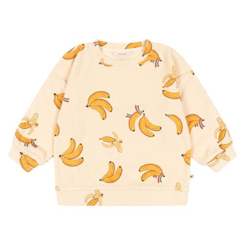 Konges Sløjd GOTS Itty Sweatshirt Go Bananas 3 Y  Creme  3 år  Unisex