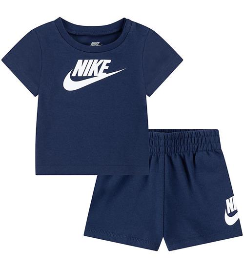 Nike Shortssæt - T-shirt/Shorts - Midnight Navy