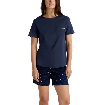 Calida Sweet Dreams Short Pyjamas Marineblå bomuld Small Dame