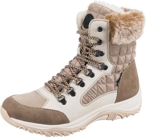 Rieker Snowboots  beige / creme / lysebrun / sort