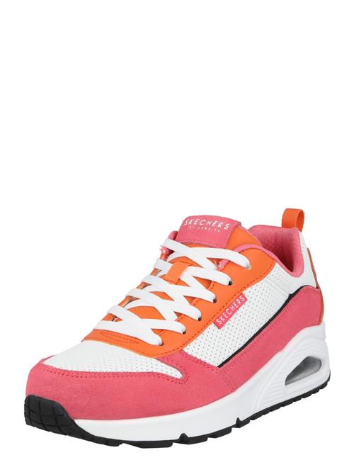 SKECHERS Sneaker low  orange / pink / hvid