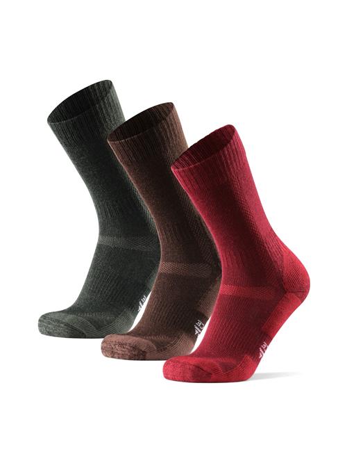 DANISH ENDURANCE Sokker 'Hiking Classic'  brun / bordeaux / sort