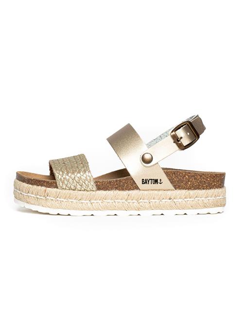 Se Bayton Sandaler 'Gaceo'  beige / guld / hvid ved About You