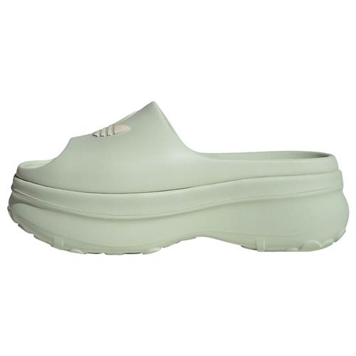 ADIDAS ORIGINALS Pantoletter 'Adifom Stan'  pastelgrøn / hvid