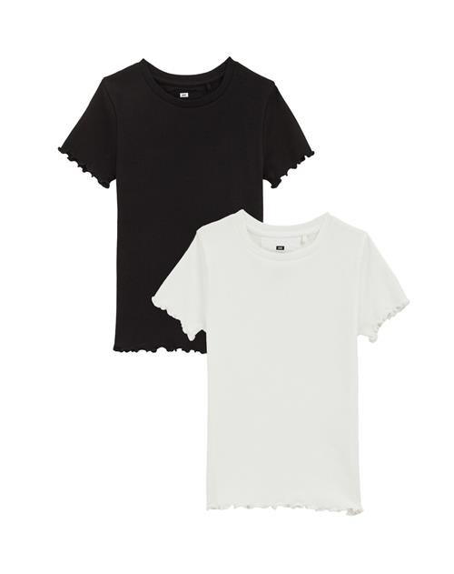 WE Fashion Bluser & t-shirts  sort / hvid