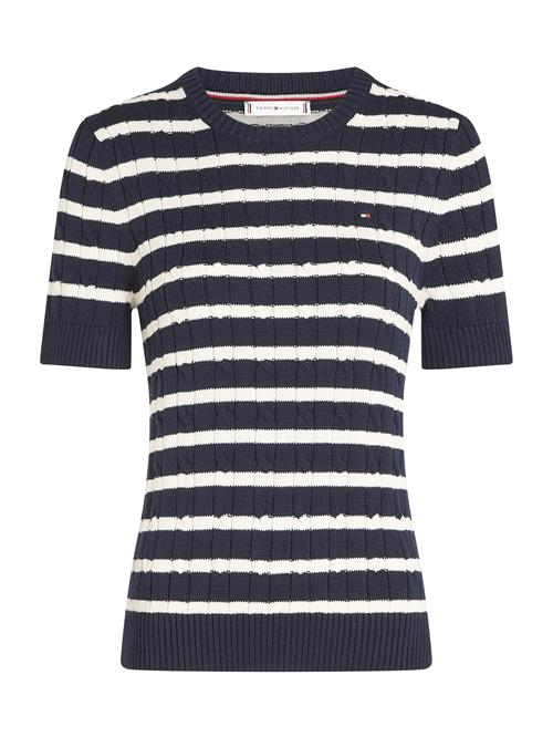 TOMMY HILFIGER Pullover  blå / hvid