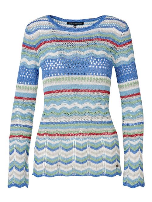 KOROSHI Pullover  blå / pastelgul / rød / hvid