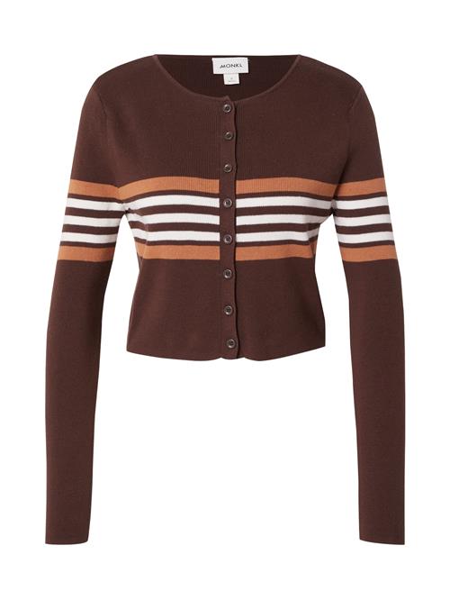 Monki Cardigan  choko / cognac / hvid