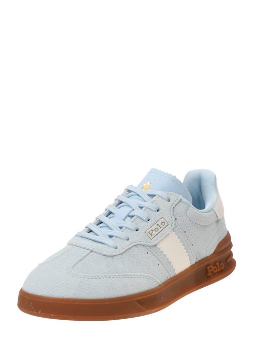 Polo Ralph Lauren Sneaker low 'AERA'  lyseblå / guld / hvid