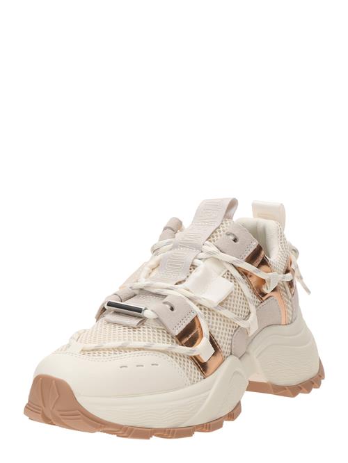 Se STEVE MADDEN Sneaker low 'TAZMANIA'  beige / bronze / uldhvid ved About You