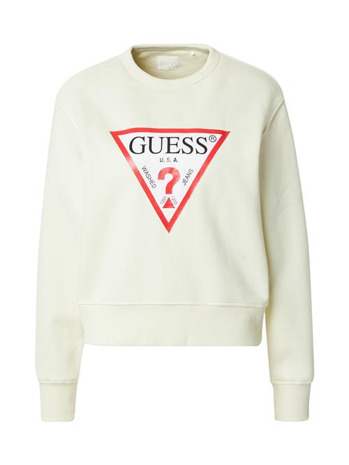 GUESS Sweatshirt  pastelgrøn / rød / sort / hvid