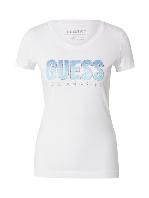 GUESS Shirts  lyseblå / sølv / hvid