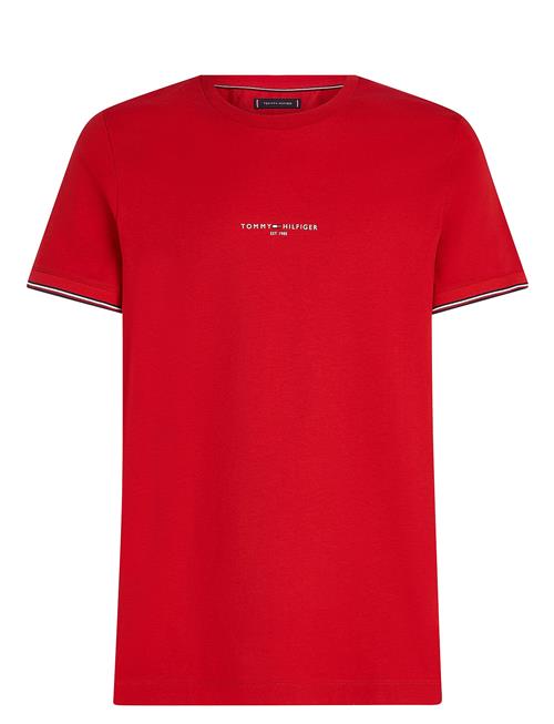 Tommy Logo Tipped Tee Tommy Hilfiger Red