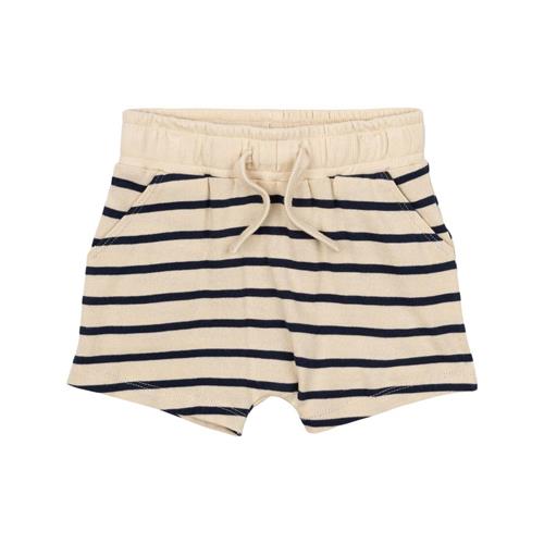 The New Siblings GOTS Nat Uni Shorts Mood Indigo Striped | Marine blå | 110 cm