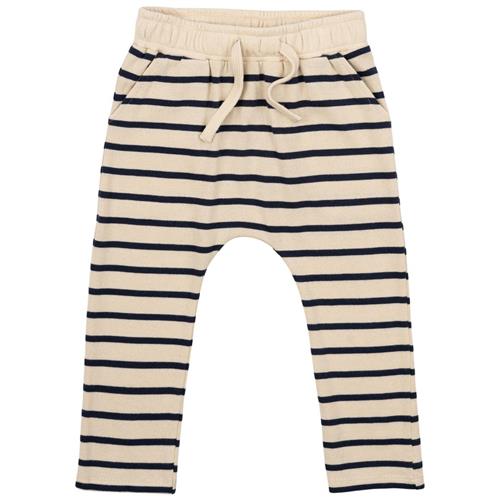 The New Siblings GOTS Nat Uni Bukser Mood Indigo Striped 104cm  Marineblå  104 cm  Unisex