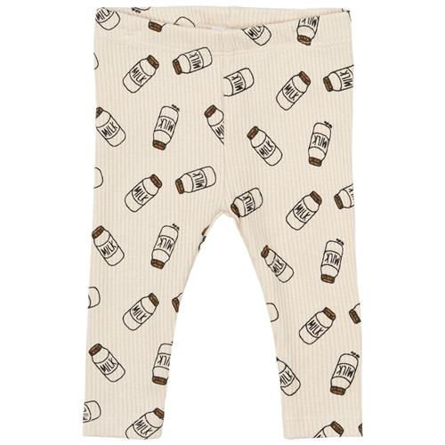 The New Siblings GOTS Nigel Leggings White Swan 86 cm  Creme  86 cm  mand
