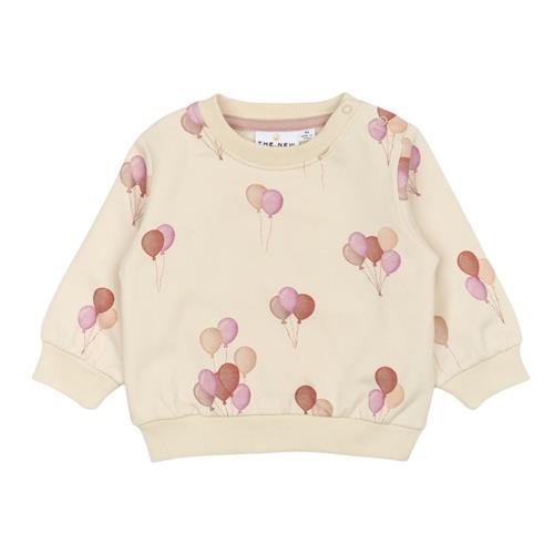 The New Siblings GOTS Nola Sweatshirt White Swan 74 cm  Creme  74 cm  kvinde