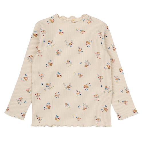The New Siblings GOTS Naya Rib T-shirt White Swan 86 cm  Creme  86 cm  kvinde