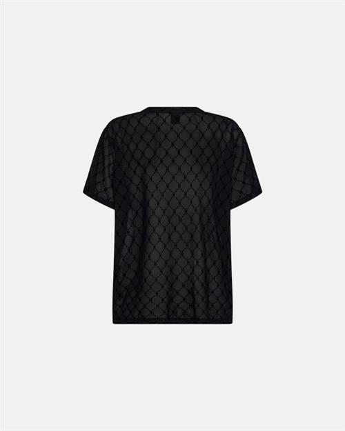 T-shirt "oversize mesh" | Polyamid | Sort