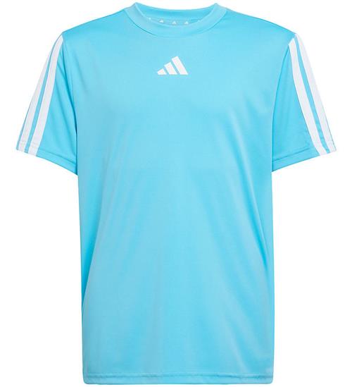 adidas Performance T-shirt - J TR-ES 3S - Brcyan/White