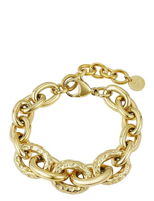 Ridge Mix Chunky Bracelet Gold Bud To Rose Gold