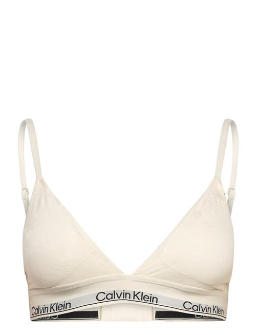 Lightly Lined Triangle Calvin Klein Cream