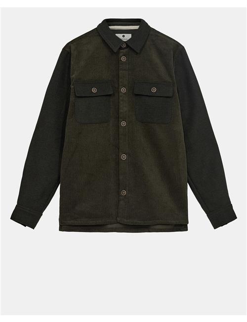 Akoscar Cord Mix Overshirt Anerkjendt Khaki