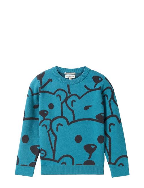 Jacquard Knit Pullover Tom Tailor Blue