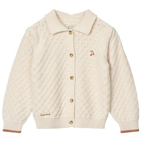 Liewood Jane Strikket Cardigan Sandy 92 cm  Creme  92 cm  kvinde