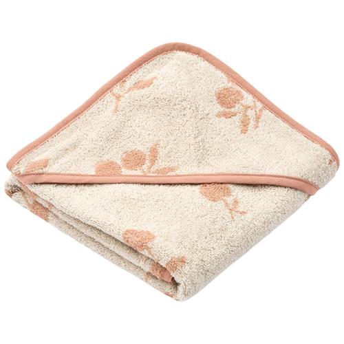 Liewood GOTS Alba Babyhåndklæde Med Hætte Peach Sea Shell One Size      Unisex