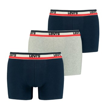 Levis 3P Logo Boxer Brief Flerfarvet bomuld Small Herre