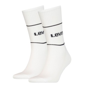 Levis Strømper 2P Organic Cotton Sock Hvid/Sort Str 35/38