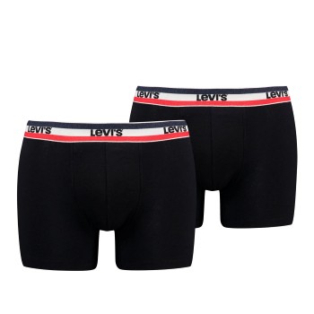 Levis 2P Sportswear Logo Base Boxer Sort bomuld Small Herre