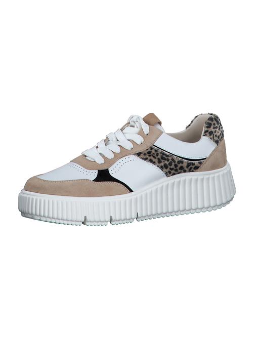 Se Tamaris Sneaker low  beige / mørkebeige / sort / hvid ved About You