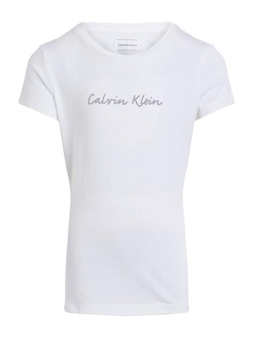 Calvin Klein Jeans Bluser & t-shirts  grå / hvid