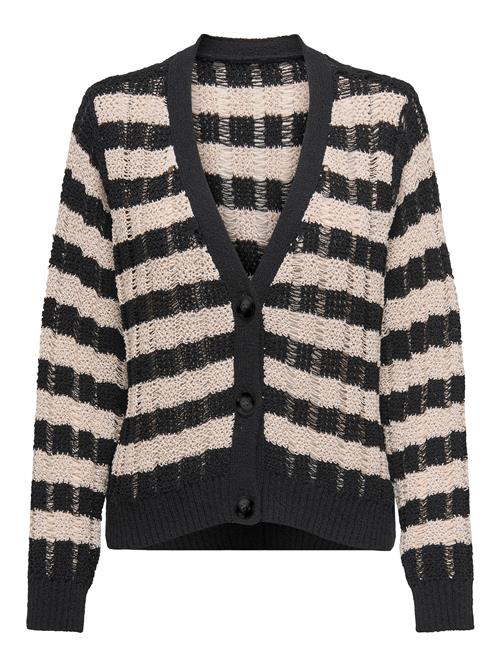 ONLY Cardigan 'ONLCAPRI'  beige / sort