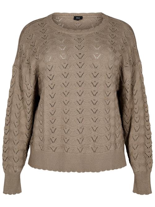 Zizzi Pullover 'CAEMMI'  taupe