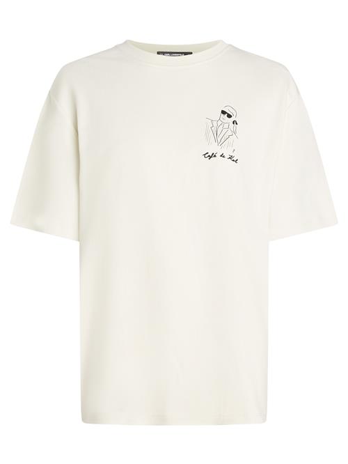 Karl Lagerfeld Shirts 'KL x Jorge Parra'  creme / sort