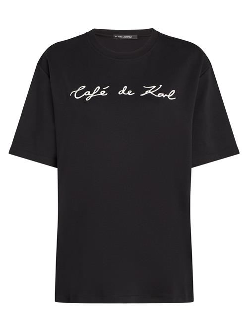 Karl Lagerfeld Shirts 'Karl Lagerfeld x Jorge Parra'  sort / hvid