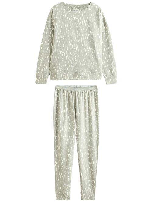 Se Next Pyjamas  pastelgrøn / hvid ved About You