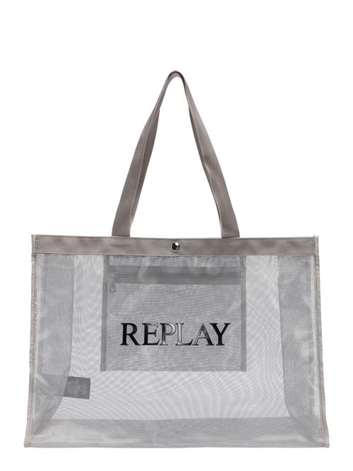 REPLAY Shopper  grå / sort / sølv