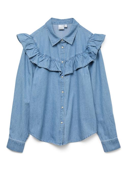 VERO MODA Bluse 'VMULI'  blue denim