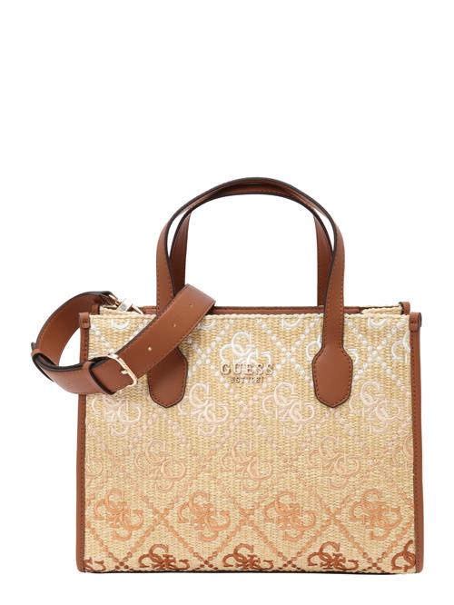 GUESS Håndtaske 'SILVANA'  sand / cognac / hvid