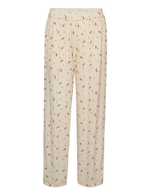 Nella Cropped Pants Basic Apparel Cream