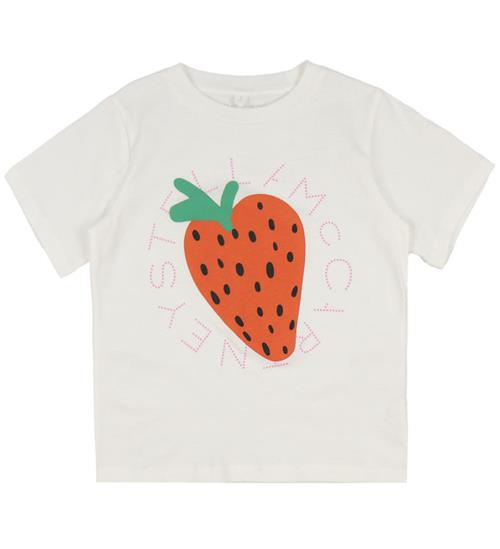 Stella McCartney Kids T-shirt - Ivory m. JordbÃ¦r