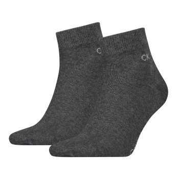 Calvin Klein Legwear Calvin Klein Strømper 2P Quarter Socks Grå Str 43/46 Herre